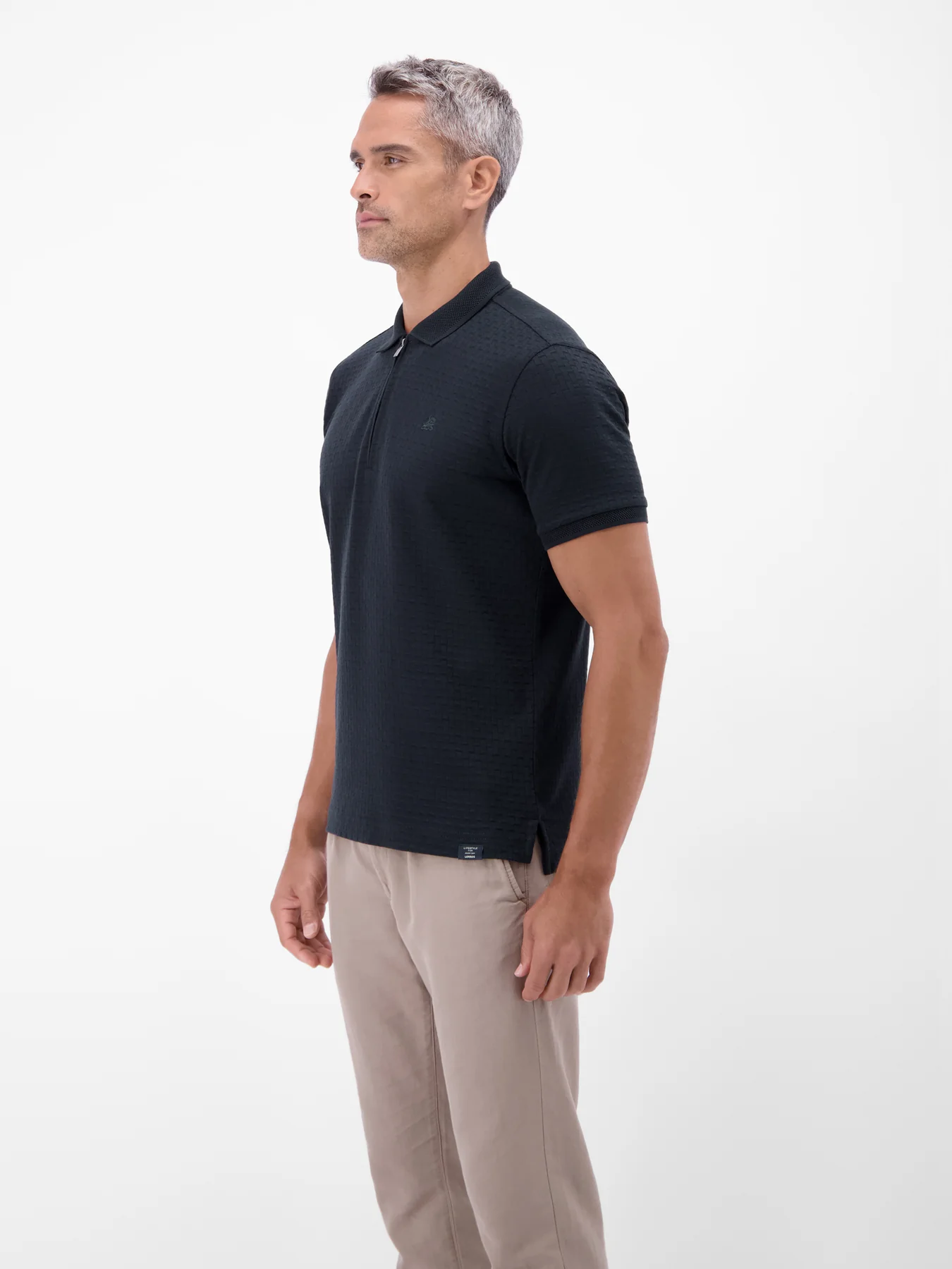 Lerros Poloshirt mit Zipper - Classic Navy