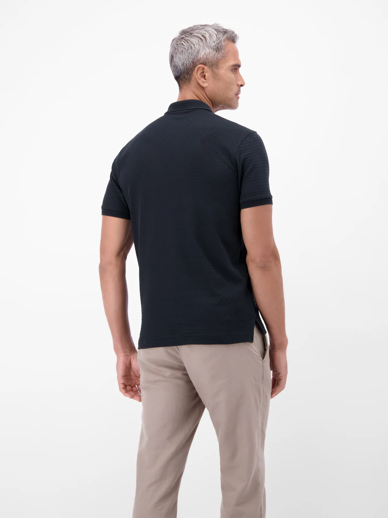 Lerros Poloshirt met Rits - Classic Navy