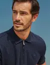 Lerros Poloshirt met Rits - Classic Navy