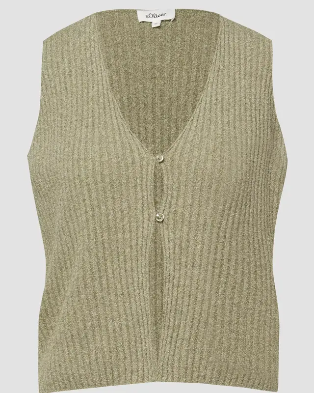 S. Oliver Gebreide Slipover - Green