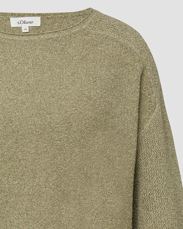 S. Oliver Strick Pullover - Olive Green
