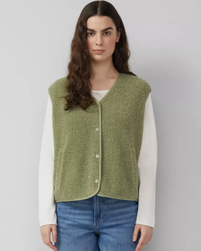 S. Oliver Vest - Olive Green