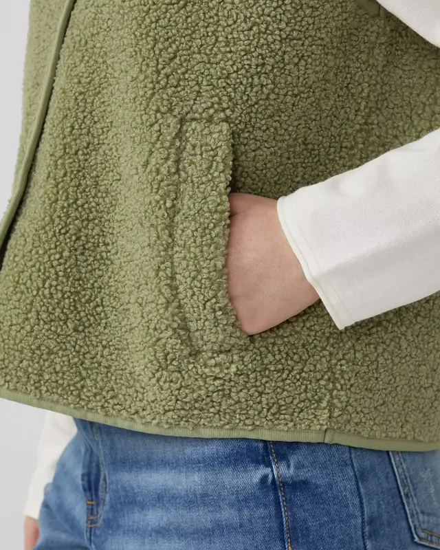 S. Oliver Vest - Olive Green