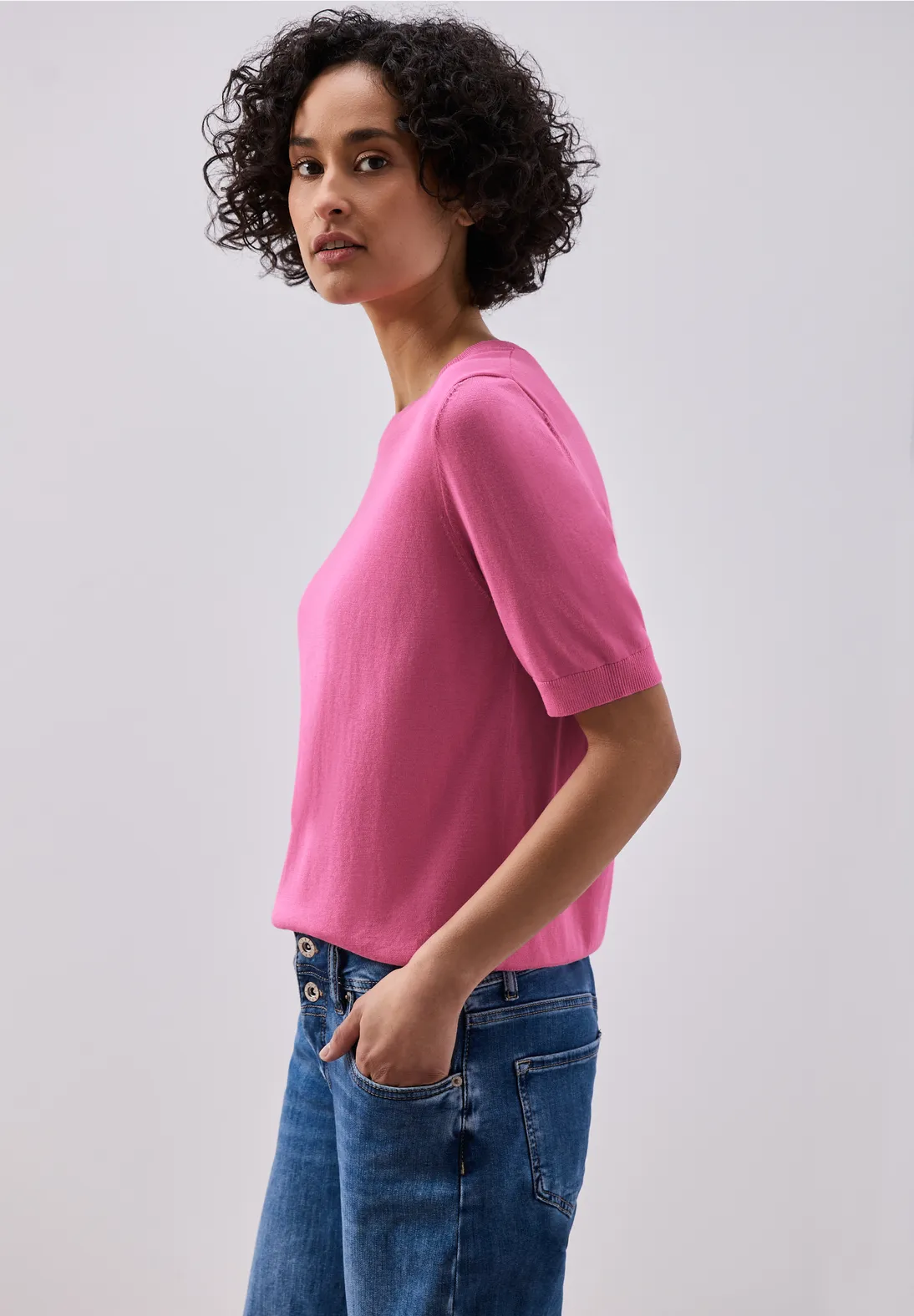 Street One Basic Jumper - Ibis Rose