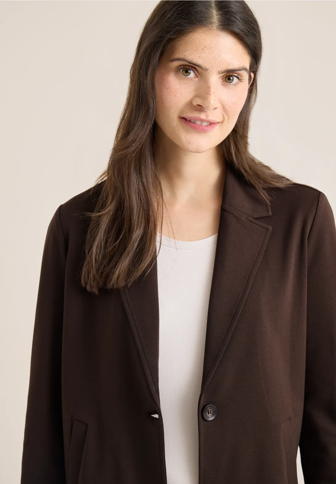 Cecil Basis Blazer - Macchiato Brown