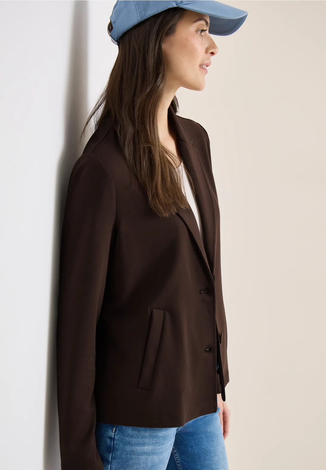 Cecil Basis Blazer - Macchiato Brown
