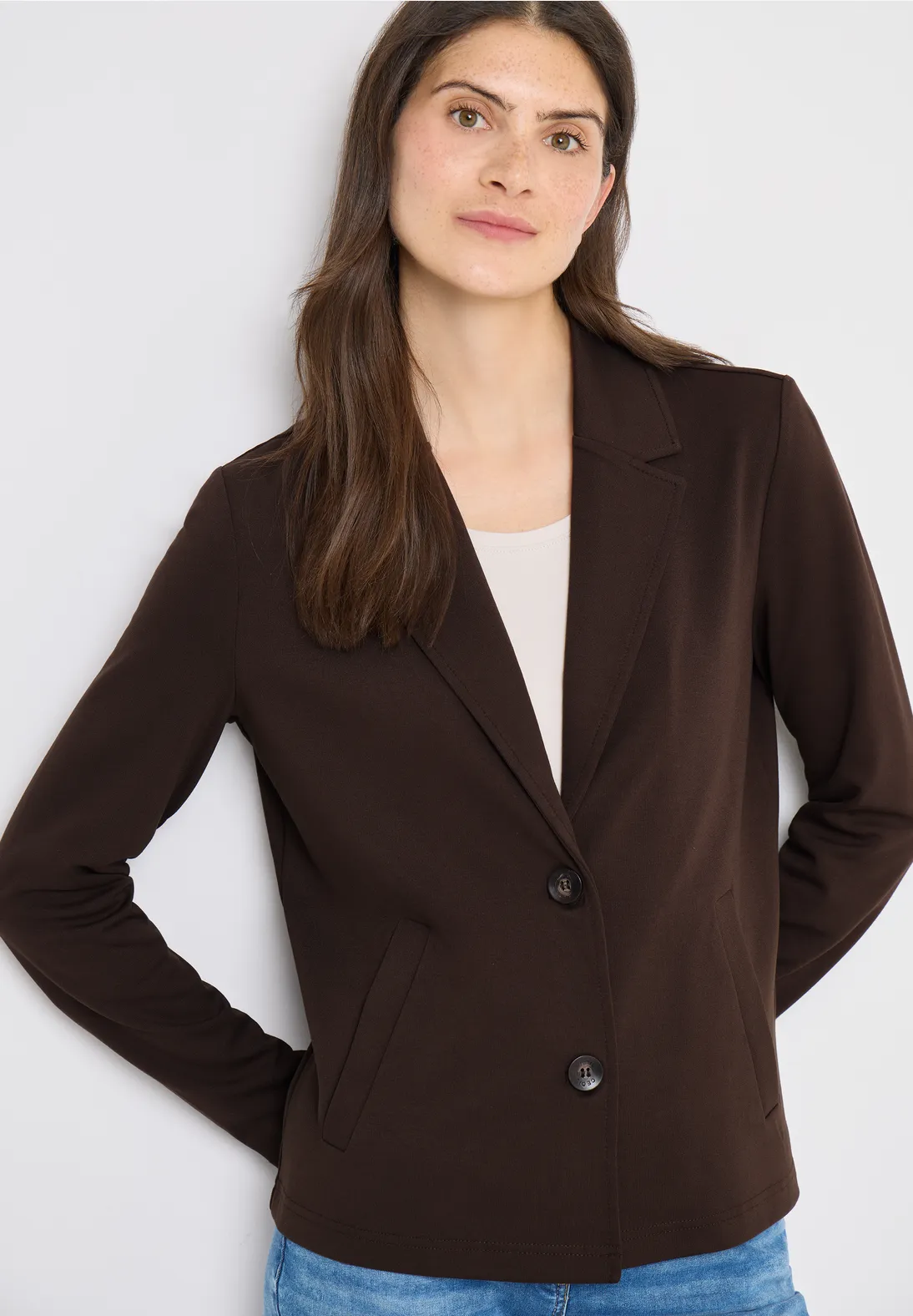Cecil Basis Blazer - Macchiato Brown