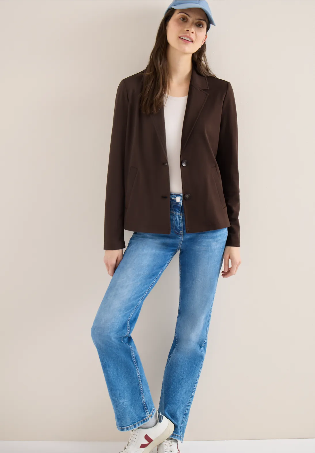 Cecil Basic Blazer - Macchiato Brown