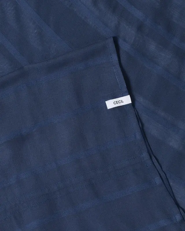 Cecil Striped Loop Scarf - Sporty Denim Blue