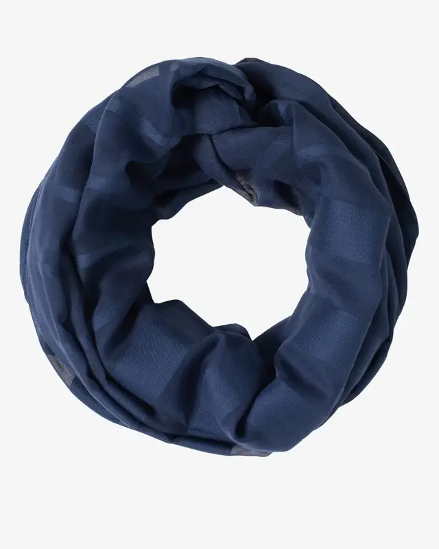 Cecil Striped Loop Scarf - Sporty Denim Blue