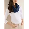 Striped Loop Scarf - Sporty Denim Blue
