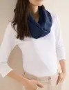 Cecil Gestreepte Lussjaal - Sporty Denim Blue