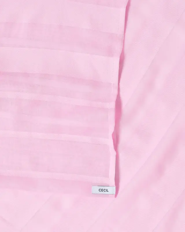 Cecil Gestreifter Loop Schal - Light Blush Rose