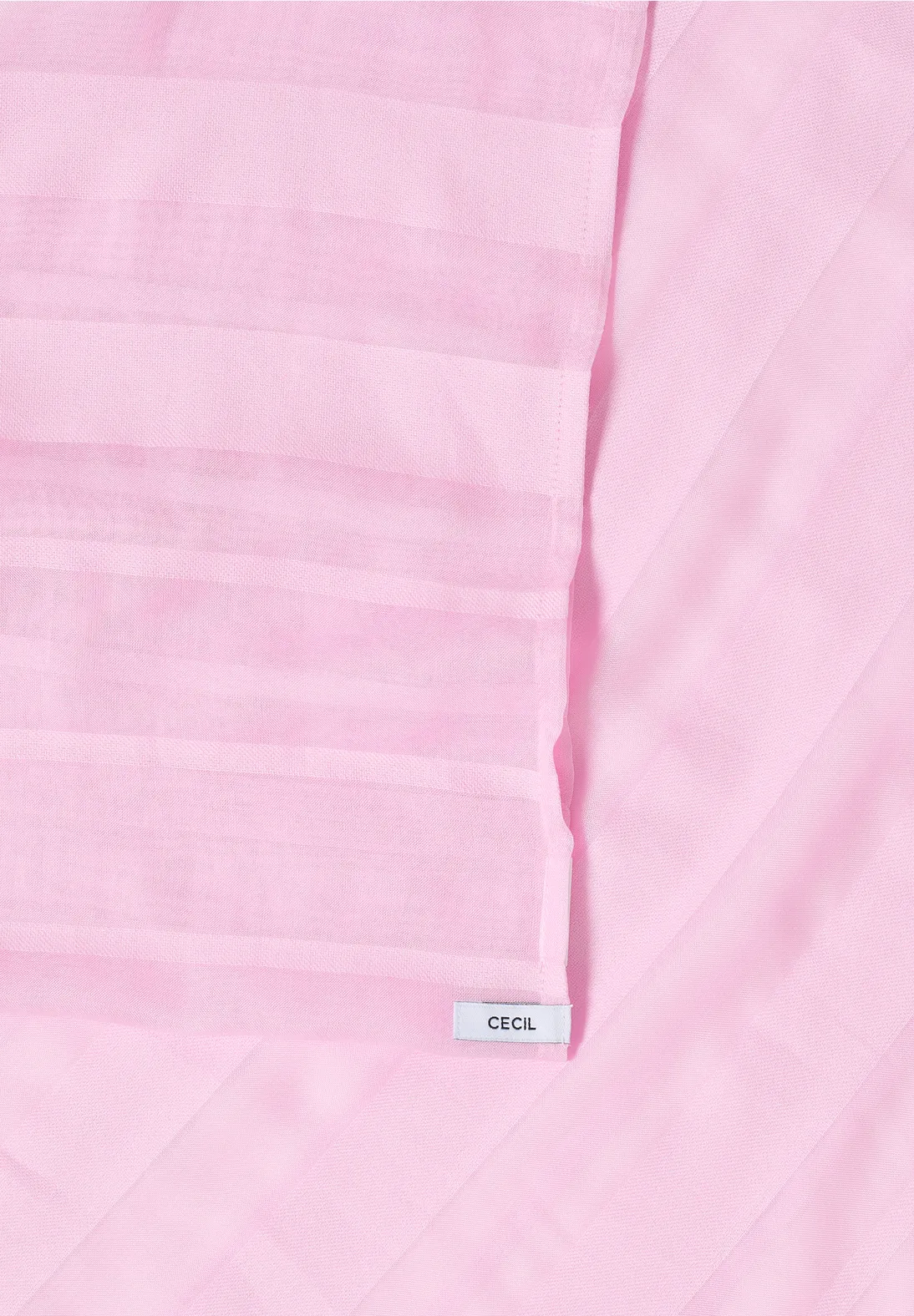 Cecil Gestreepte Lussjaal - Light Blush Rose