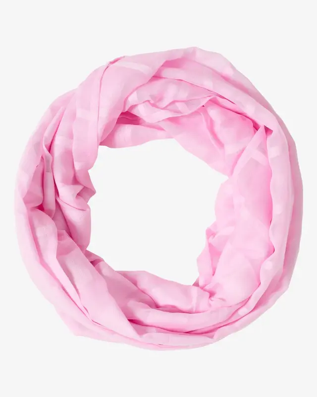 Cecil Striped Loop Scarf - Light Blush Rose