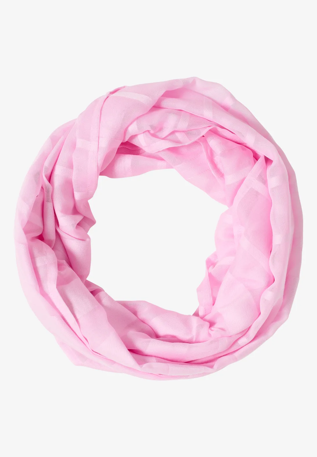 Cecil Striped Loop Scarf - Light Blush Rose