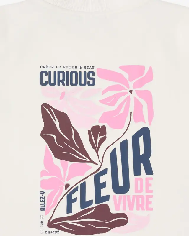 Cecil Sweatshirt mit Backprint - Vanilla White