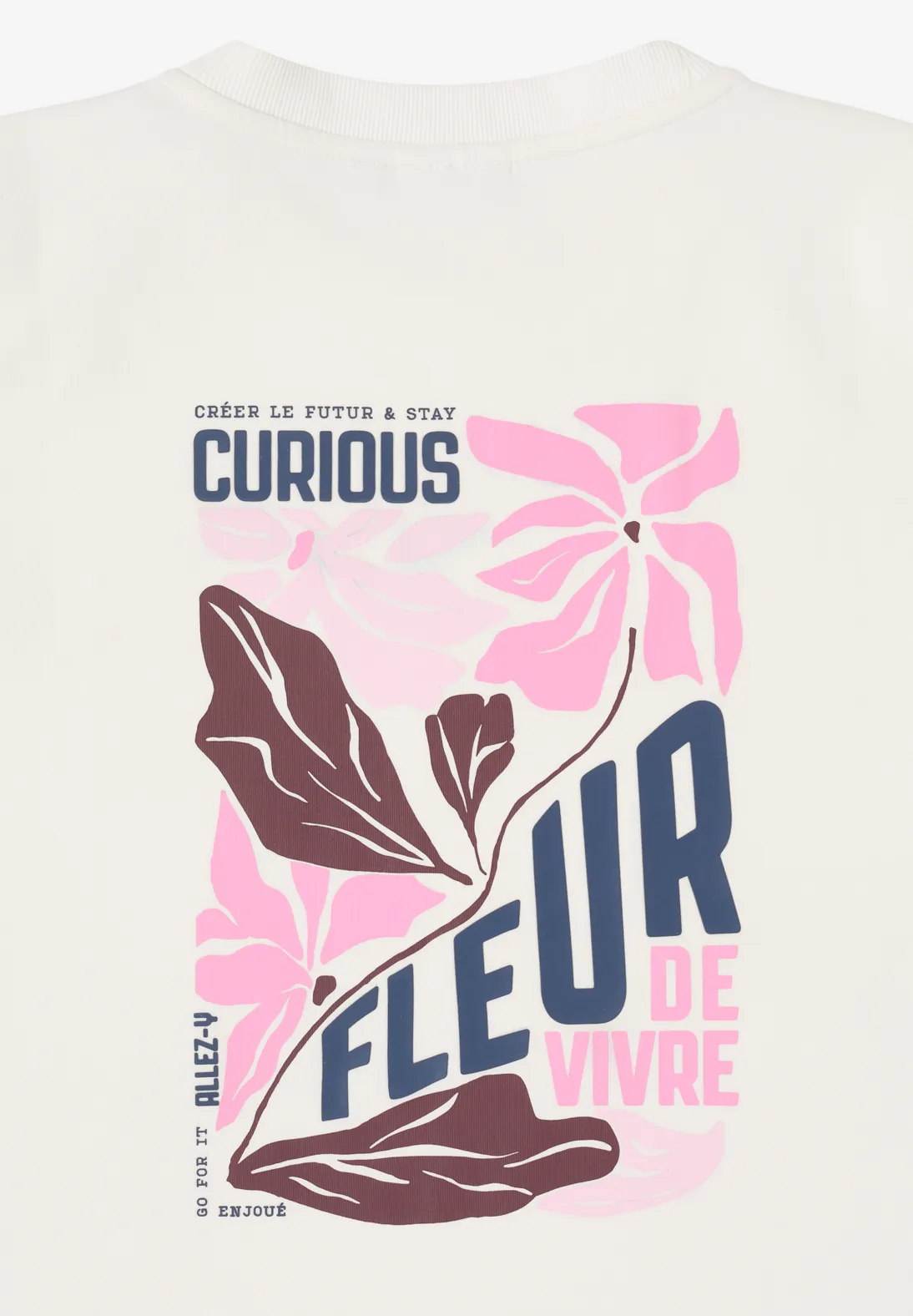 Cecil Sweatshirt met Rugprint - Vanilla White