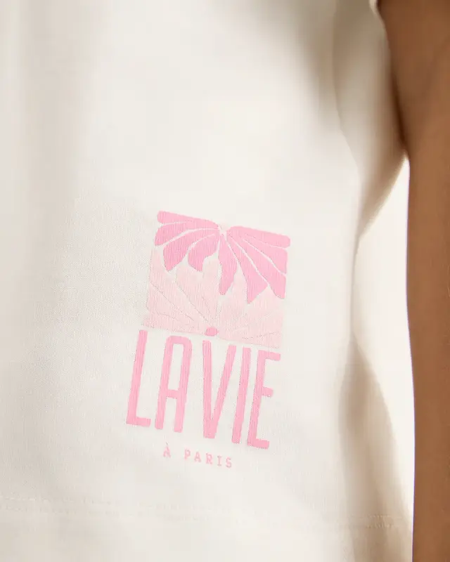 Cecil Sweatshirt mit Backprint - Vanilla White