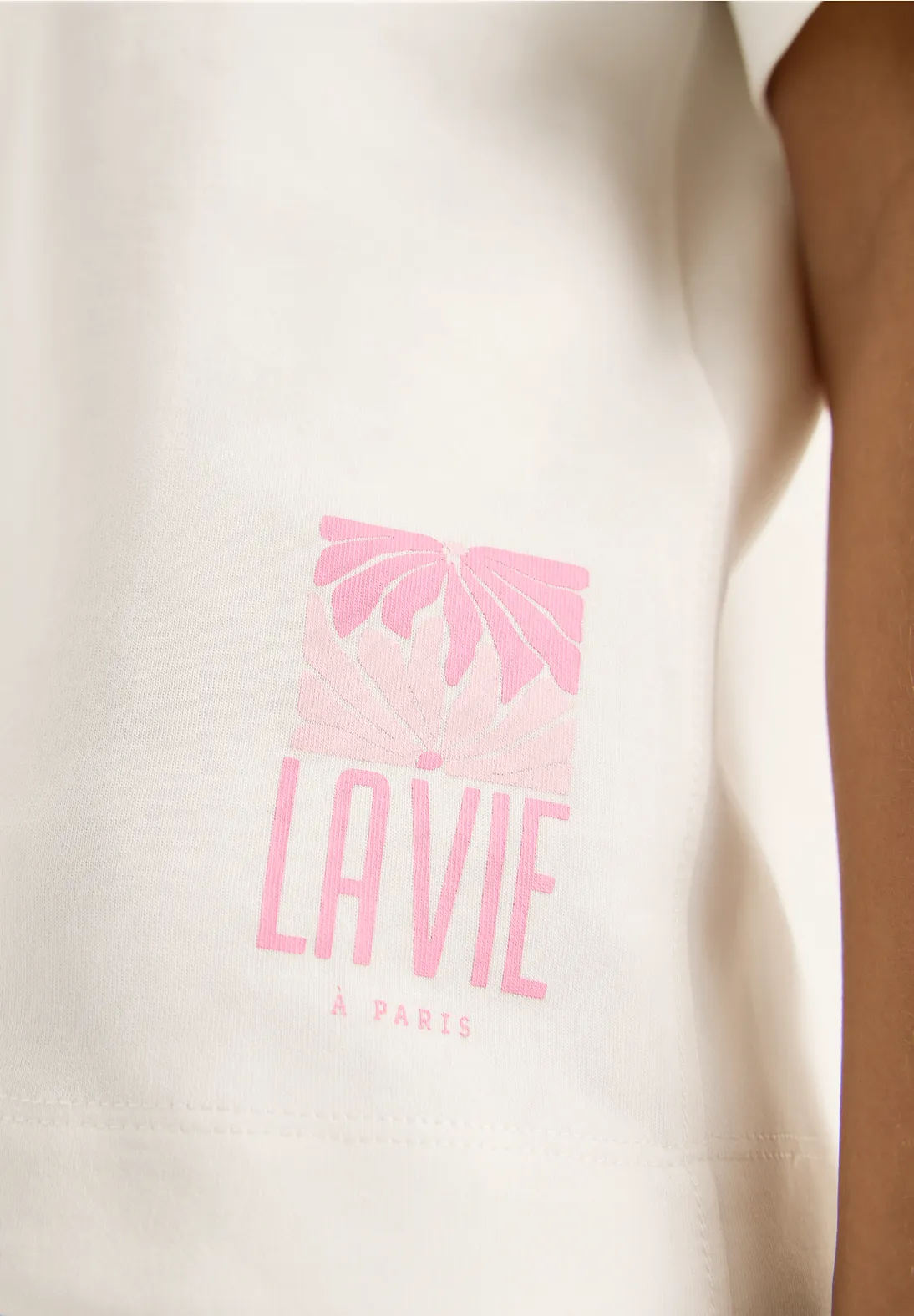 Cecil Sweatshirt met Rugprint - Vanilla White