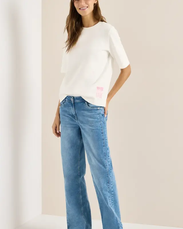 Cecil Sweatshirt met Rugprint - Vanilla White