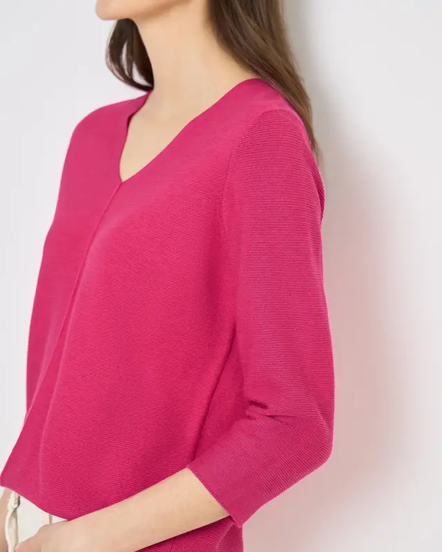 Cecil Pullover mit Struktur - Beetroot Pink