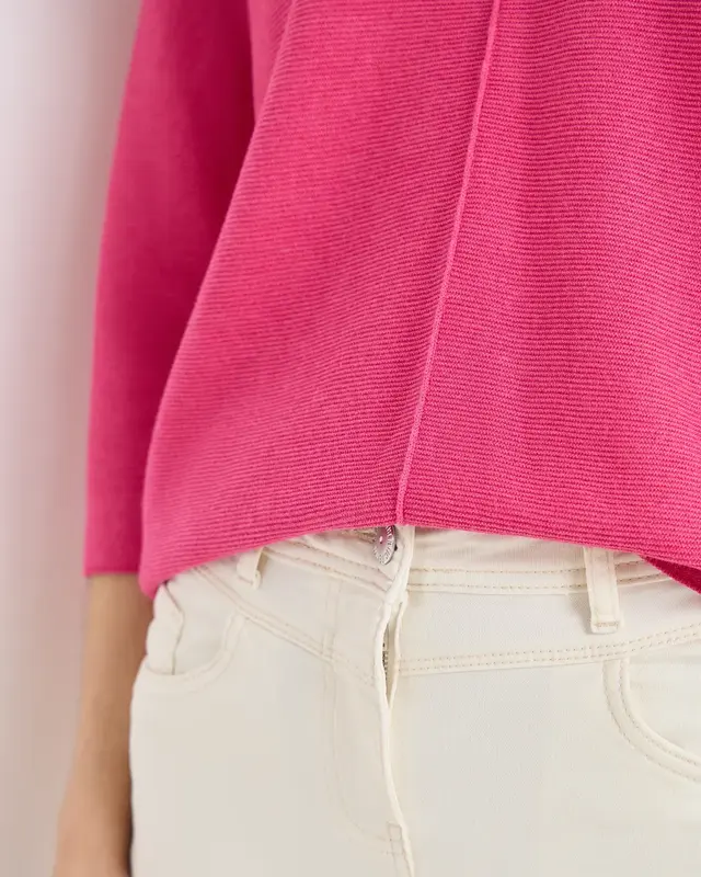 Cecil Jumper with Structure - Beetroot Pink