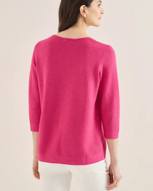 Cecil Jumper with Structure - Beetroot Pink