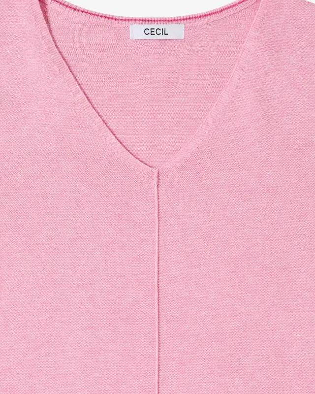 Cecil Trui met Structuur - Flamingo Rose