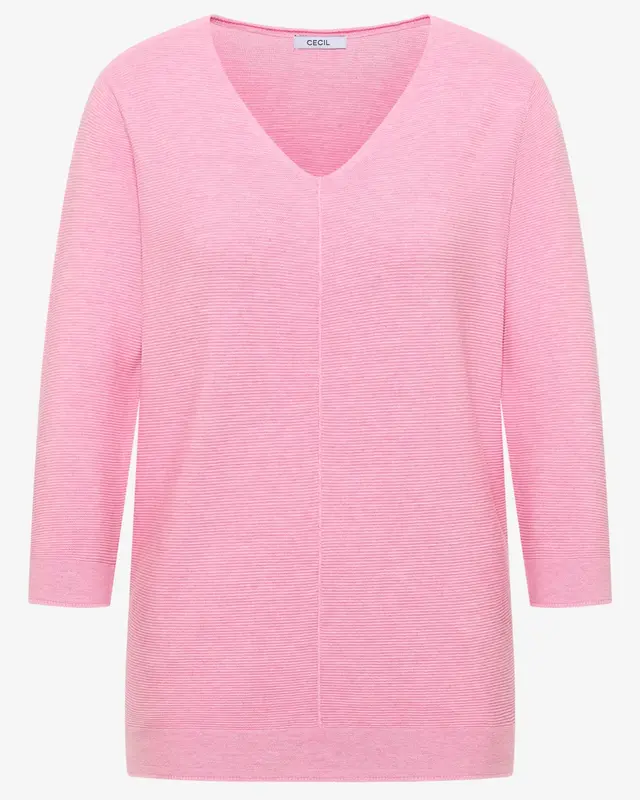 Cecil Trui met Structuur - Flamingo Rose