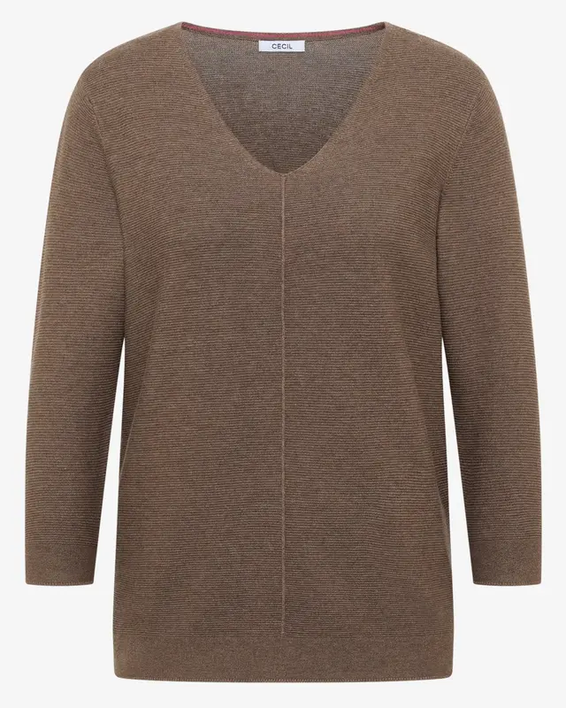 Cecil Jumper with Structure - Coffee Taupe