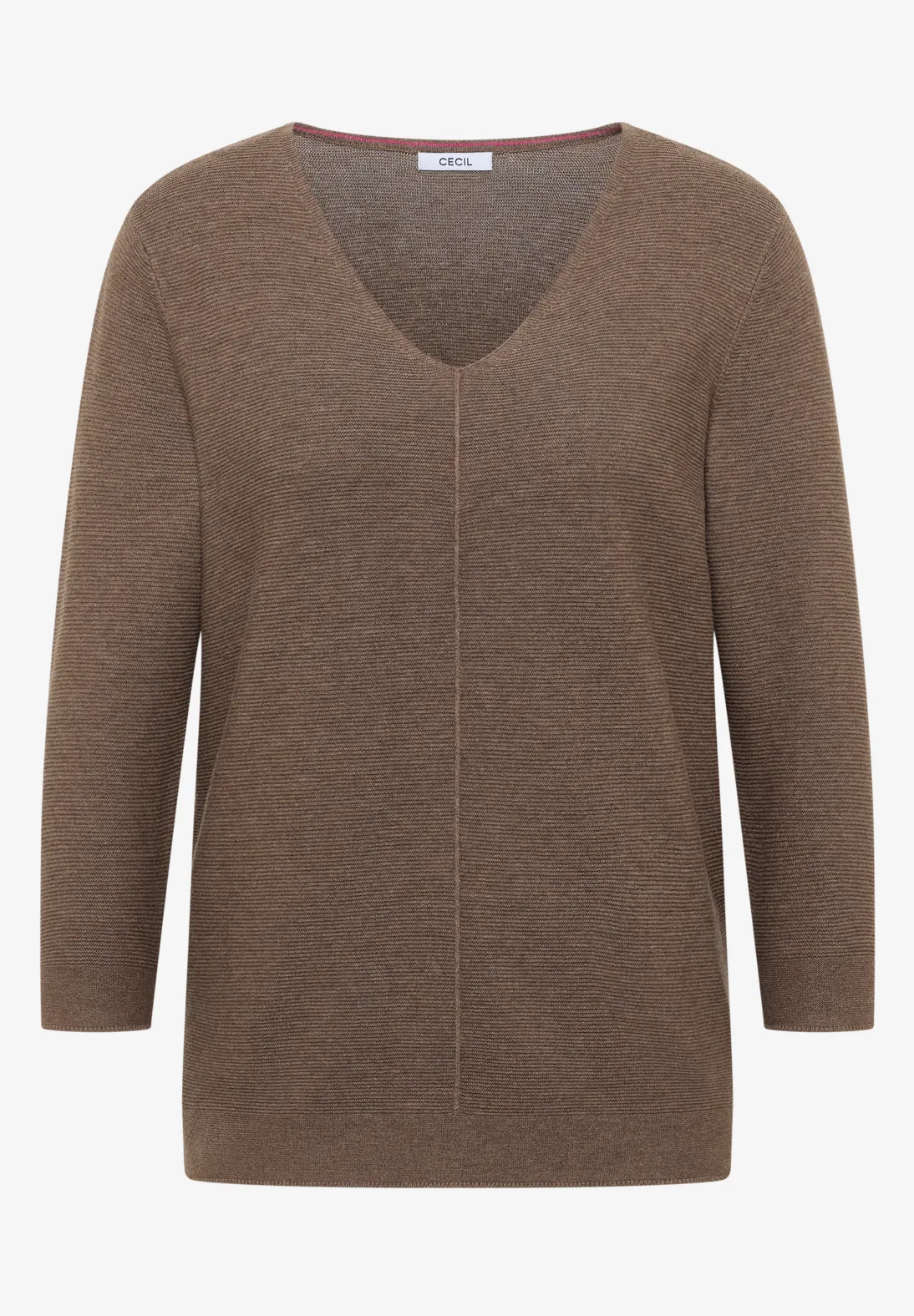 Cecil Trui met Structuur - Coffee Taupe