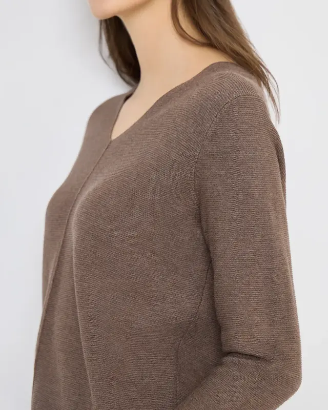 Cecil Jumper with Structure - Coffee Taupe