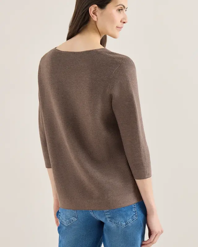 Cecil Pullover mit Struktur - Coffee Taupe