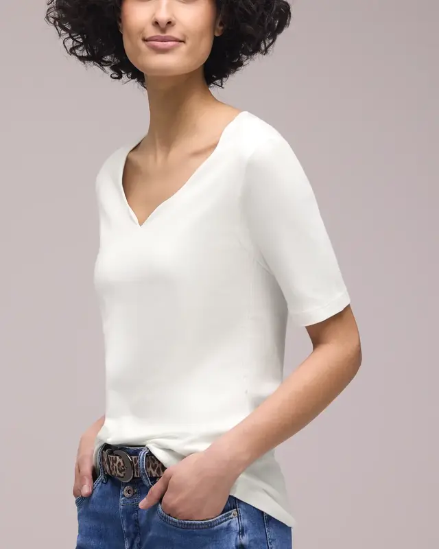 Street One Basic Shirt Ada - Off White