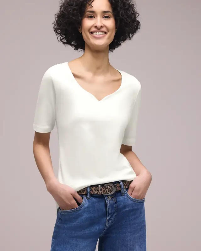 Street One Basic Shirt Ada - Off White