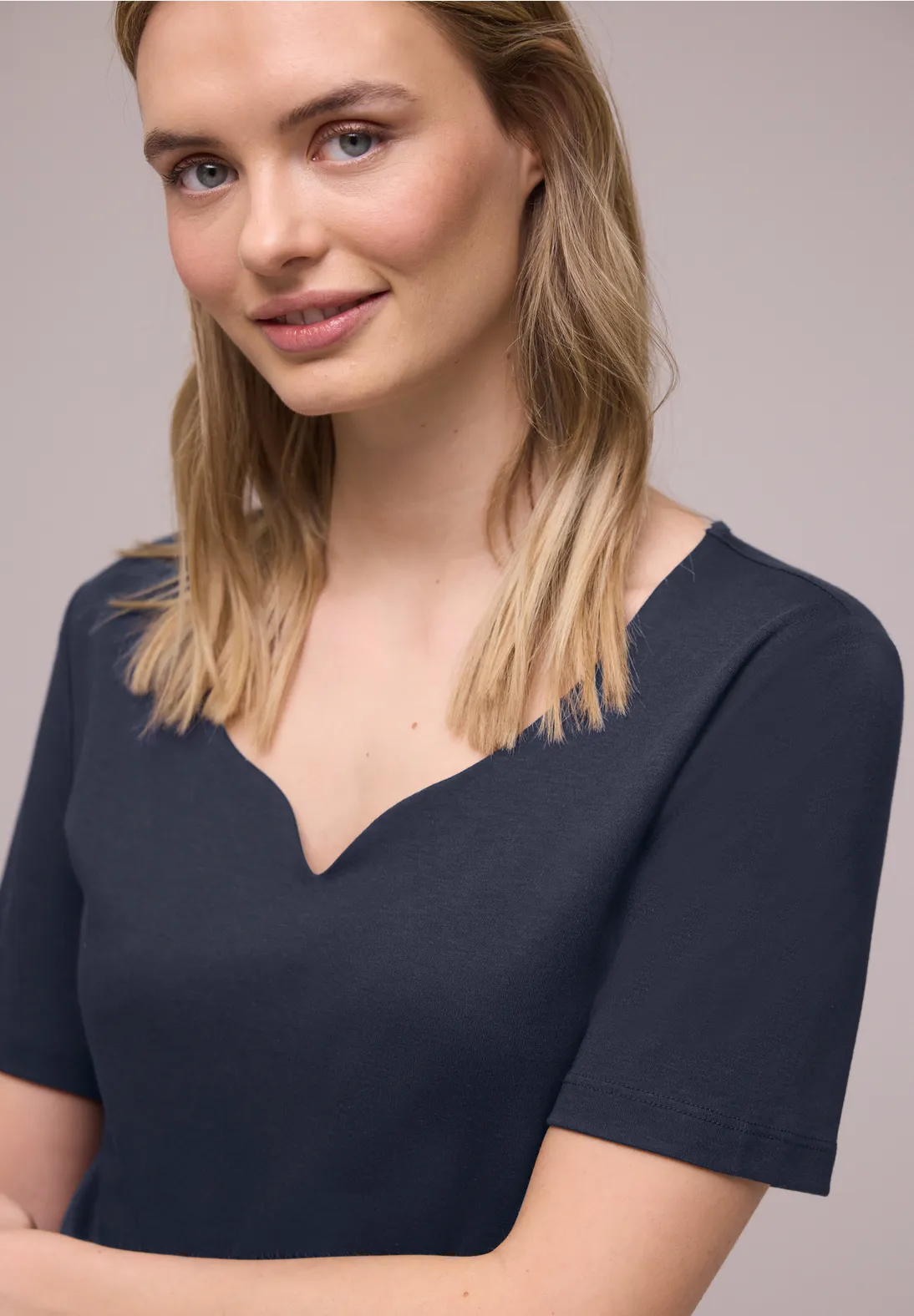 Street One Basic Shirt Ada - Shadowed Navy