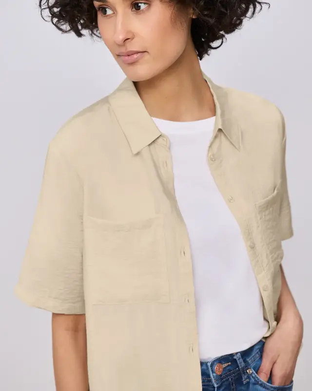 Street One Shirt Blouse - Smoke Beige