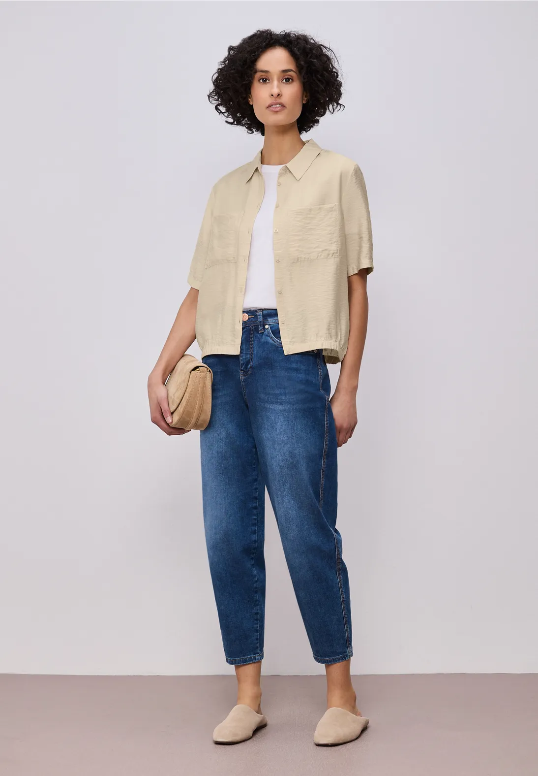 Street One Overhemd Blouse - Smoke Beige