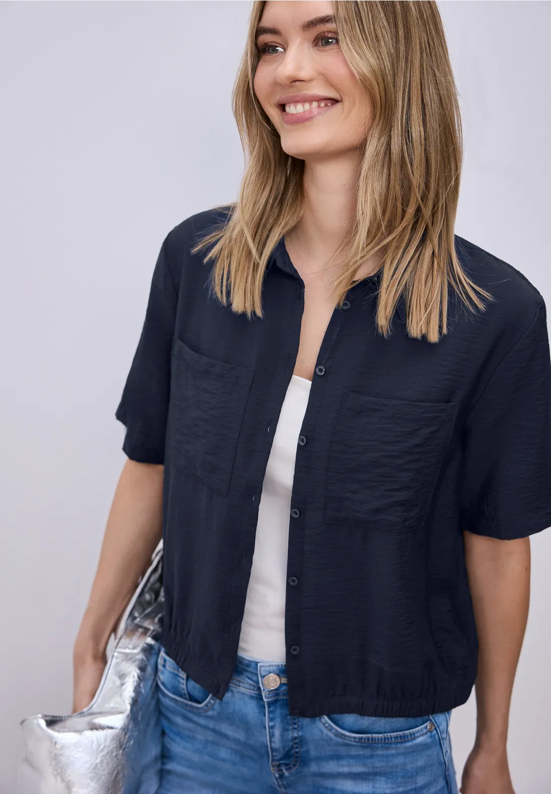 Street One Overhemd Blouse - Shadowed Navy