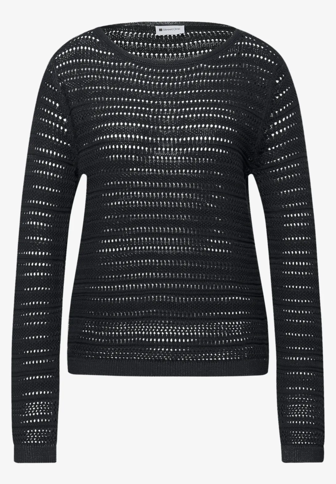 Street One Pullover with Structure - Shadowed Navy