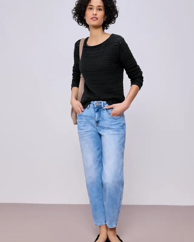 Street One Pullover mit Struktur - Shadowed Navy