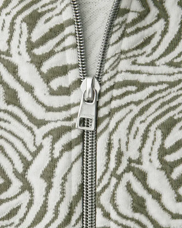 Street One Studio Jacket with Pattern - Lichen Green