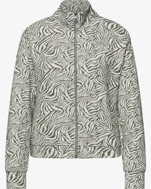 Street One Studio Jas met Patroon - Lichen Green