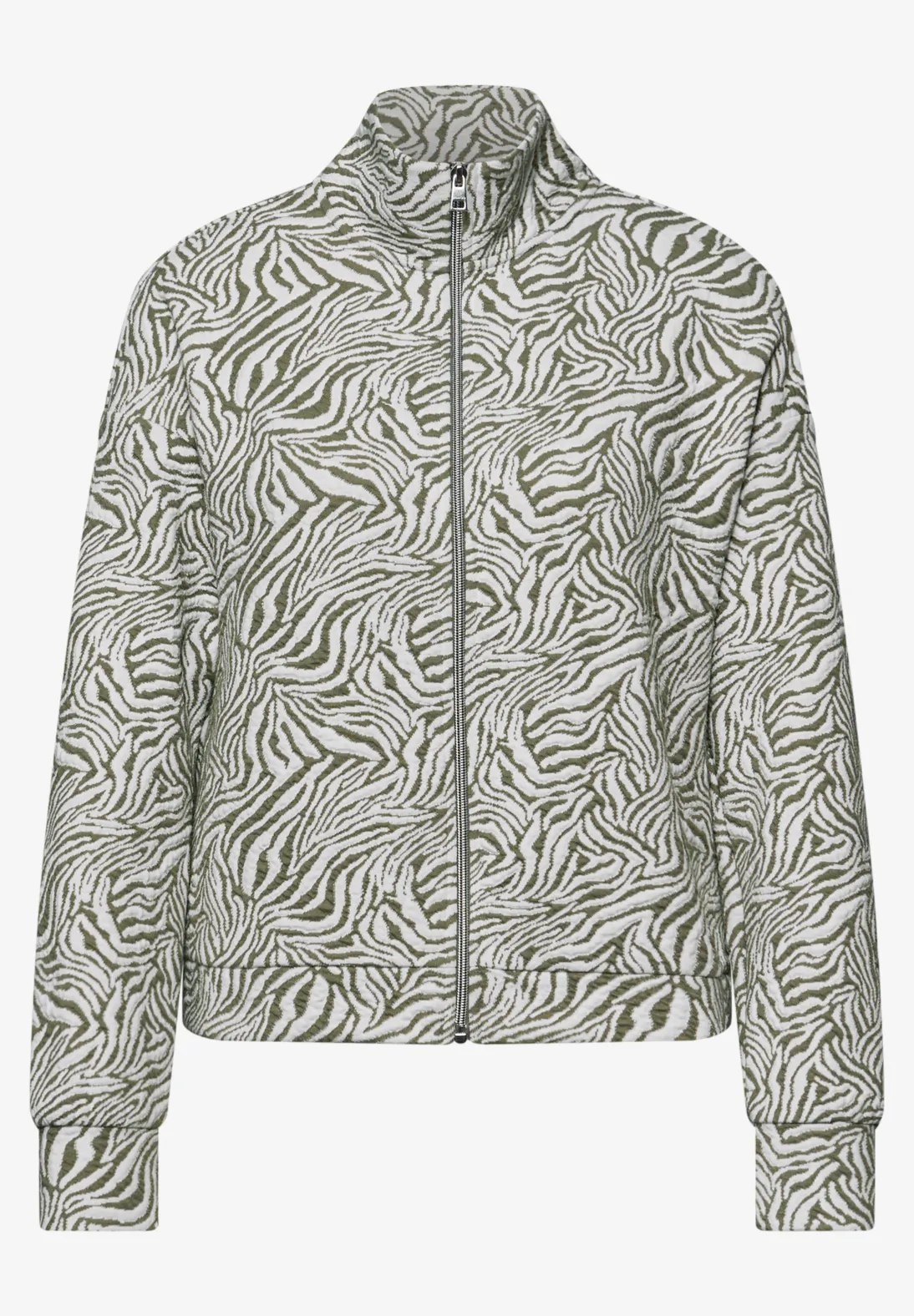 Street One Studio Gemusterte Jacke - Lichen Green