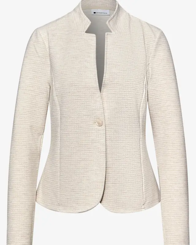 Street One Blazer with Structure - Smoke Beige