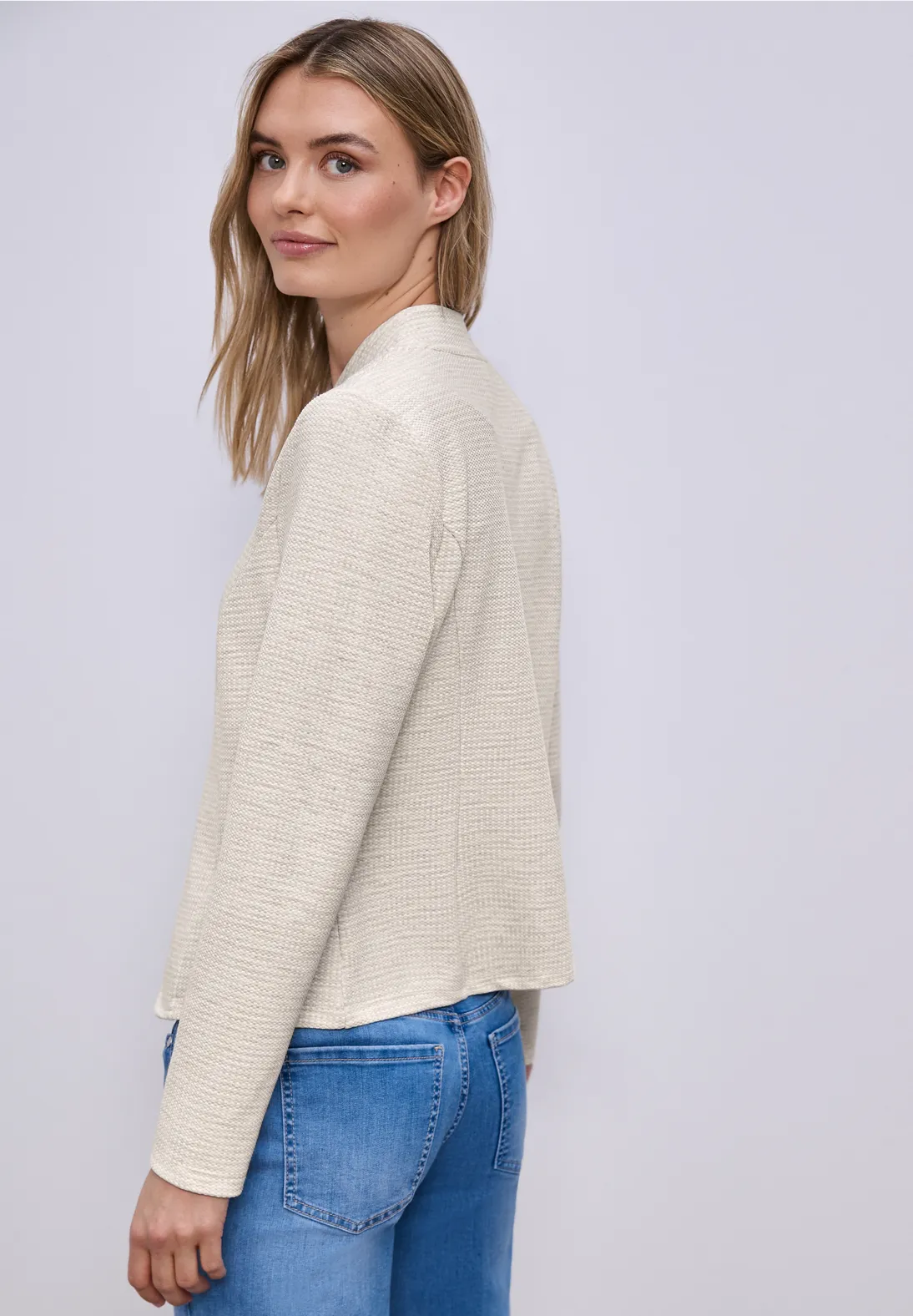 Street One Blazer mit Struktur - Smoke Beige