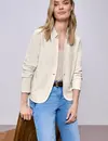 Street One Blazer met Structuur - Smoke Beige