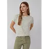 Relaxed Fit T-Shirt, Stripe - Olive Green