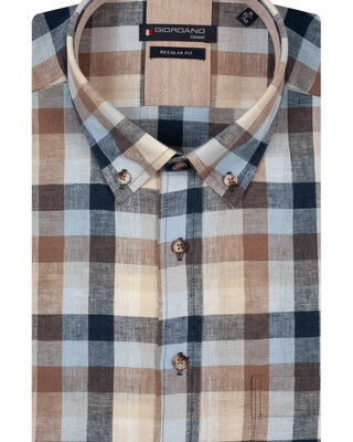 Giordano Linenmix Hemd - Rain Drum